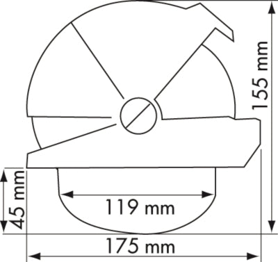 Copy of WHITE OFFSHORE 95 COMPASS WHITE CONICAL CARD GRADUATED EVERY 5° - Plastimo | Nautos-usa