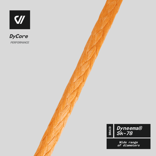 Dy-Core  HMPE single Braided Rope . Dyneema ® - SELL BY FOOT | Nautos-usa