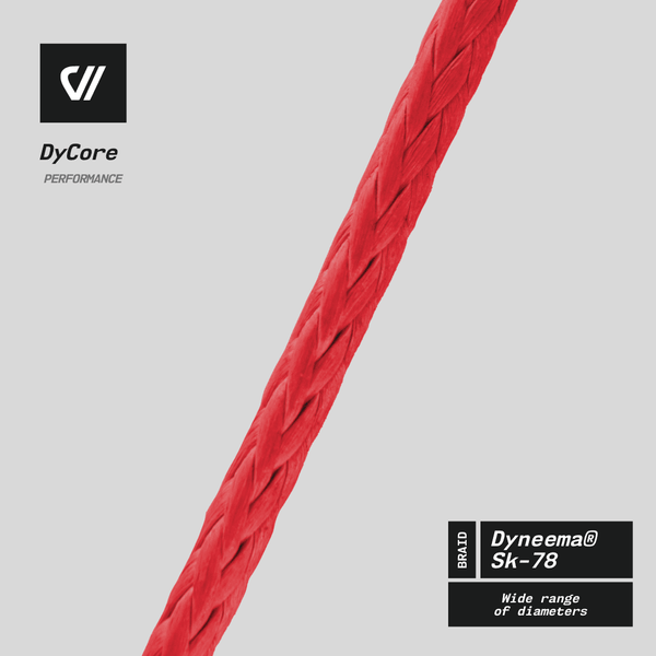 Dy-Core  HMPE single Braided Rope . Dyneema ® - SELL BY FOOT | Nautos-usa