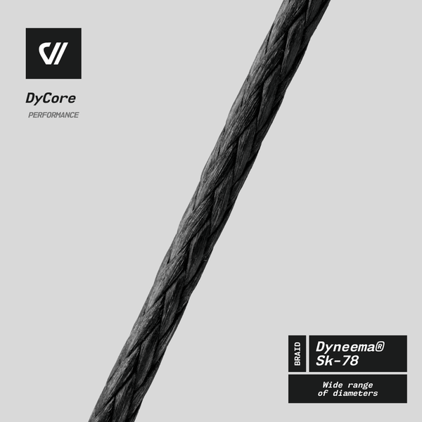 Dy-Core  HMPE single Braided Rope . Dyneema ® - SELL BY FOOT | Nautos-usa