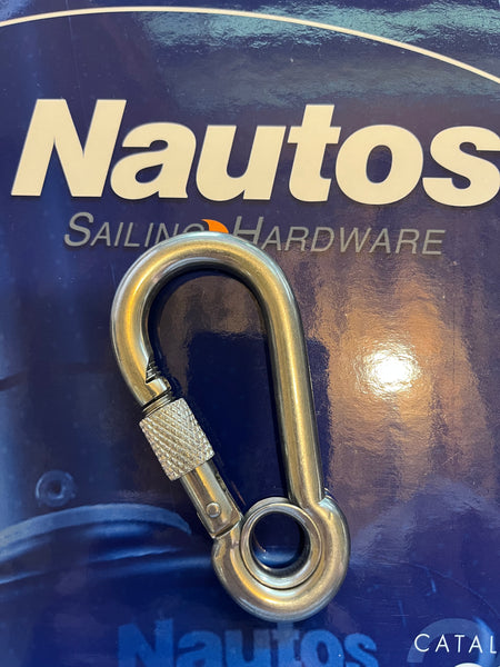 13.456- SNAP HOOK WHITH EYE AND SCREW | Nautos-usa