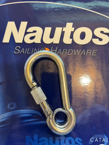 13.456- SNAP HOOK WHITH EYE AND SCREW | Nautos-usa
