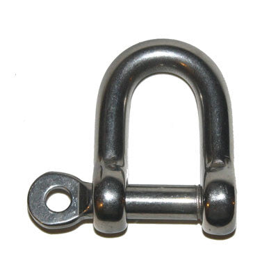 104HR - STRAIGHT SHACKLE - 8 MM / 5/16"- LOOSE SCREW PIN WITH EYE | Nautos-usa