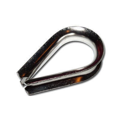 13.1385 - STAINLESS STEEL THIMBLE 2.5 MM (3/32")- 10 PIECES SET