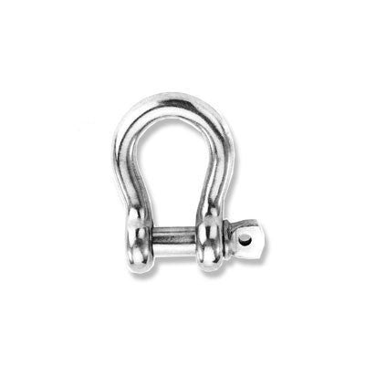 13.424 - BOW SHACKLE WITH EYE SCREW PIN- 5MM (3/16 | Nautos-usa