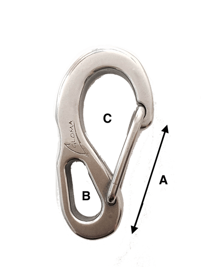 Snap Hooks - Stainless Steel 316 - FORGED - 50, 70 and 100mm Long. | Nautos-usa