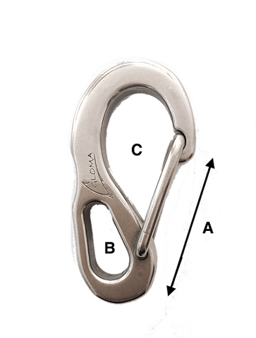 Snap Hooks - Stainless Steel 316 - FORGED - 50, 70 and 100mm Long. | Nautos-usa