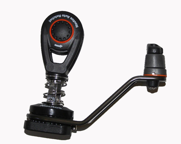 HT 4266-60 AUTO -  MAINSHEET SWIVEL BASE WITH CAM  (LONG ARM) WITH 57 MM AUTO RATCHET BLOCK INCLUDED. | Nautos-usa