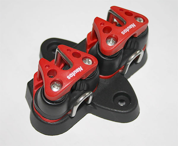 HT5848R-BASE WITH DOUBLE CAM & RED FAIRLEADS- LASER SAILBOAT