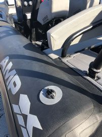 Quick Cleat  on a patch - Barton 60021 - Nylon reinforced composite - up to 3/8" line