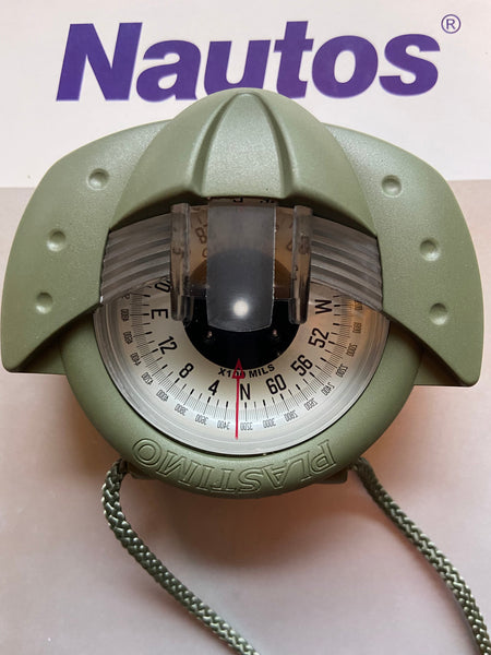 63879 MILS - IRIS 50  - HAND BEARING COMPASS - MILITARY AND FIELD COMPASS -  GREEN ARMY - PLASTIMO