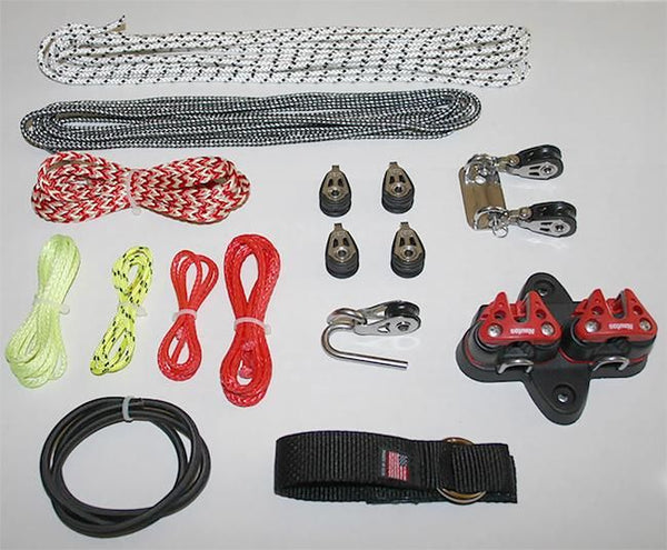 N7002R -Turbo Powerpack for outhaul and cunningham.  Complete cunningham and outhaul system to XD specification using Nautos SS ball bearing blocks. | Nautos-usa