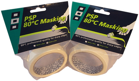 80ºC ~ 176 F Temperature Resistant Paper Masking Tape - PSP Tapes