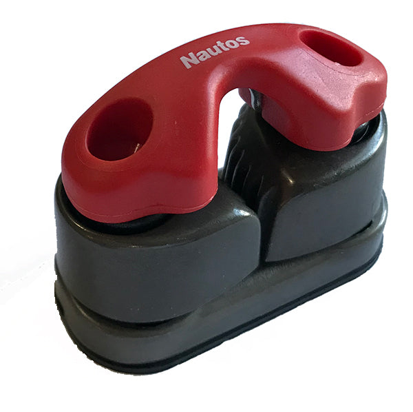 91035 RF - Cam Cleat Aluminum , 3 row ball bearing cam cleat with Red Fairlead