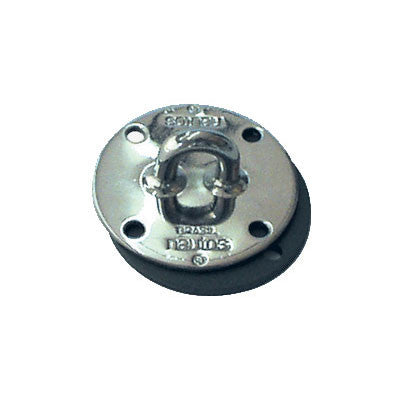 91060 stainless steel pad eye with alloy underdeck plate 10mm /  3/8"