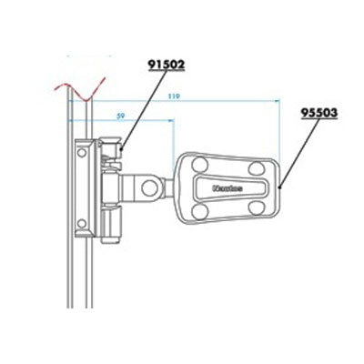 91503 SMALL BATTEN SUPPORT