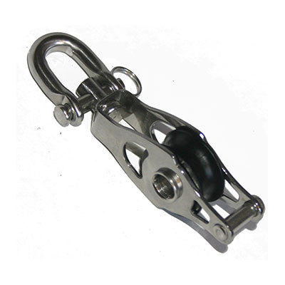 92551 -MICRO BLOCK - SINGLE SWIVEL WITH BECKET AND ALUMINUM SHEAVE - HIGH LOAD