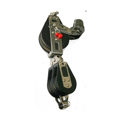 92662-SINGLE RATCHET WITH CAM AND DOUBLE SWIVEL 57 MM BLOCKS WITH BECKET