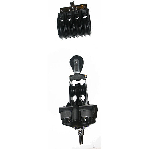 92747-086   9:1/ 5:1 Mainsheet blocks set -Double speed mainsheet- Ratchet with double aluminum cam cleat.