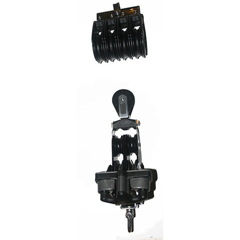 92747-086   9:1/ 5:1 Mainsheet blocks set -Double speed mainsheet- Ratchet with double aluminum cam cleat.