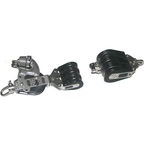 92773-235   7:1 Mainsheet blocks set - Ratchet with aluminum cam cleat.