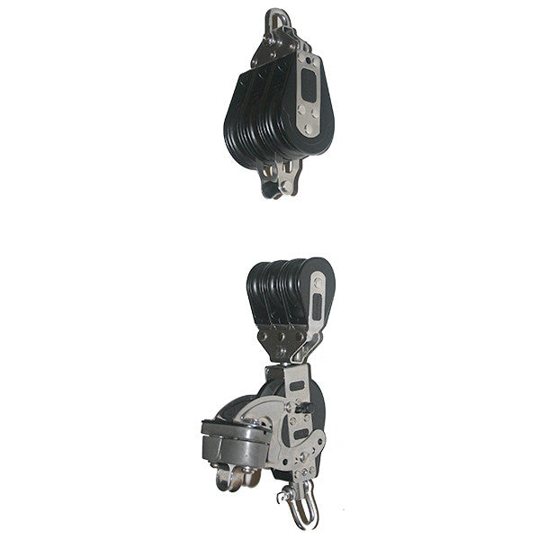 92773-235   7:1 Mainsheet blocks set - Ratchet with aluminum cam cleat.