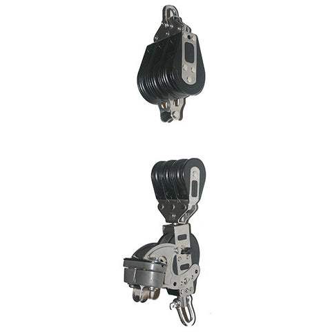 92773-335   7:1 Mainsheet blocks set - Ratchet with aluminum cam cleat.