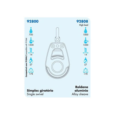 92800 SINGLE SWIVEL