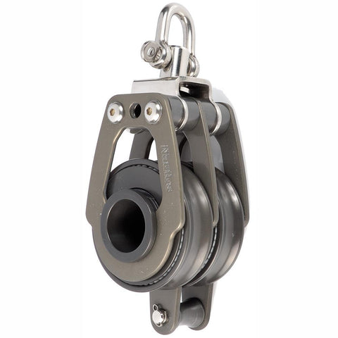 92811 - DOUBLE SWIVEL WITH BECKET - 57 MM SHEAVE DIAMETER