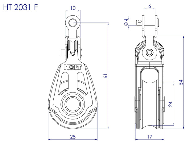 HT 2031F BLOCK WITH FORK