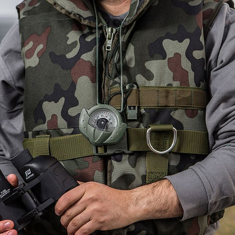 IRIS 50 MILS - HAND BEARING COMPASS - MILITARY AND FIELD COMPASS - GREEN ARMY - PLASTIMO | Nautos-usa