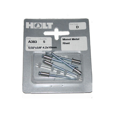 A383 - RIVETS  5/32&quot; X 3/8&quot; -MONEL METAL