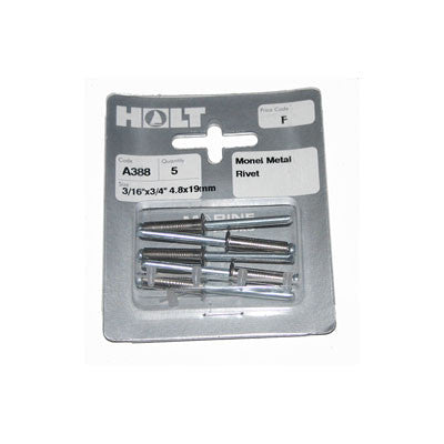 A388 - RIVETS - 3/16" X 3/4" - MONEL METAL | Nautos-usa
