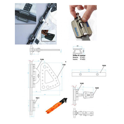 BC 002-Nautos-batten car kit system b -for boats from 34' up to 39' - sell by foot | Nautos-usa