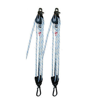 BL001 - 4:1 Small boat lift tackle with 5/16"-  With Pre stretch rope . | Nautos-usa