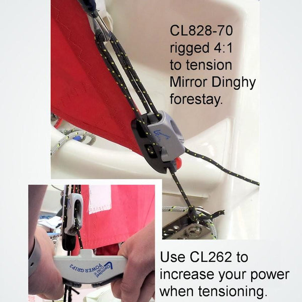 CL262 -  Power Grip 2 -Allows to pull twice as hard - CLAMCLEAT | Nautos-usa