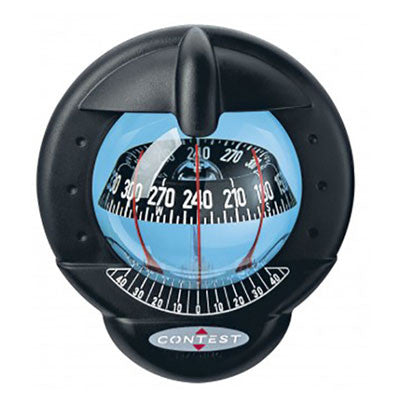 Contest 101 Compass - 40030 - Mount inclined 10 to 25 Degrees-64422 - Black bezel black card -  By PLASTIMO