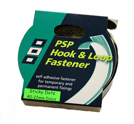 Hook and Loop Dots - 40 Dots - PSP Tapes