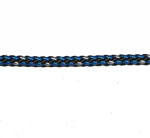 Doublebraid Polyester-LRSEC - POLYLOCK - 4MM - BLUE/WHITE/BLACK