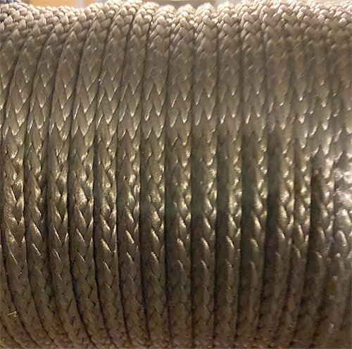 Dyneema Line  - UHMwPE - No cover - 2mm to 6 mm - Black Color | Nautos-usa