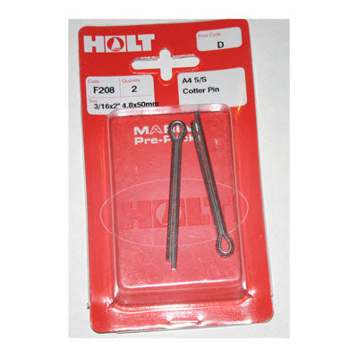 F208- COTTER PIN 3/16"X 2"