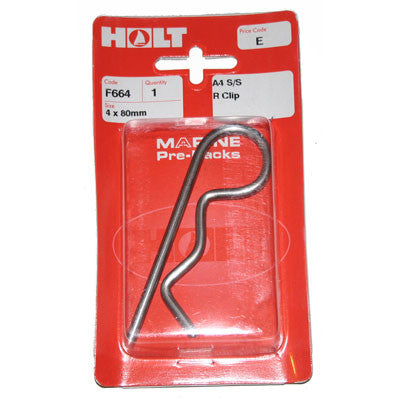 F664 - "R" CLIP - 4 X 80 MM