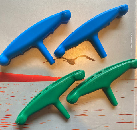 HPN 171 - TRAPEZE HANDLE -Green or Blue - SET OF 2 PIECES - Sprit adjuster