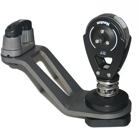 HT 4266-74 COMP-Mainsheet Swivel Base with Cam  (Short Arm) and 57 mm Ratchet block included. | Nautos-usa