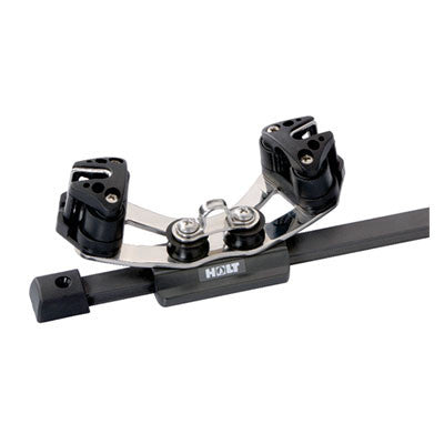 HT4415 - MAINSHEET CAR WITH DOUBLE CAM CLEAT - FOR 14 MM "H" TYPE TRACK