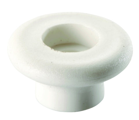 LACING BUTTON - HPN093 - PLASTIC WHITE - SET OF 10