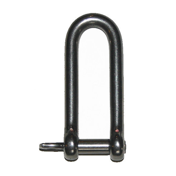 LONG D SHACKLES- CAPTIVE PIN . 4mm~1/4" to 10mm~3/8". | Nautos-usa