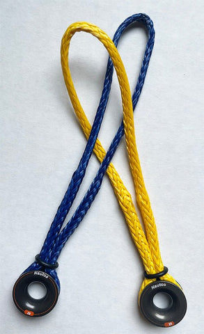 Plug and Sail Loop - Dyneema line and Nautos Friction Ring - 20 - 30 - 40mm Ring Diameter | Nautos-usa