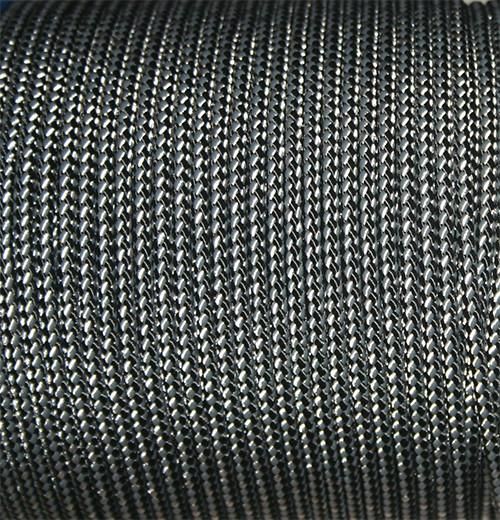 LRSEC - POLYLOCK - DOUBLEBRAID POLYESTER/POLYESTER - 4MM - GREY/WHITE/BLACK