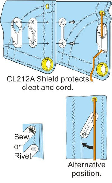 CL213 Fine Line (Starboard) - Clamcleat | Nautos-usa